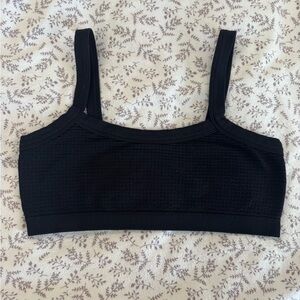 Garage Black Cropped Top - Size Small